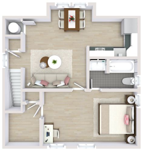Doppelgarage mit Apartment