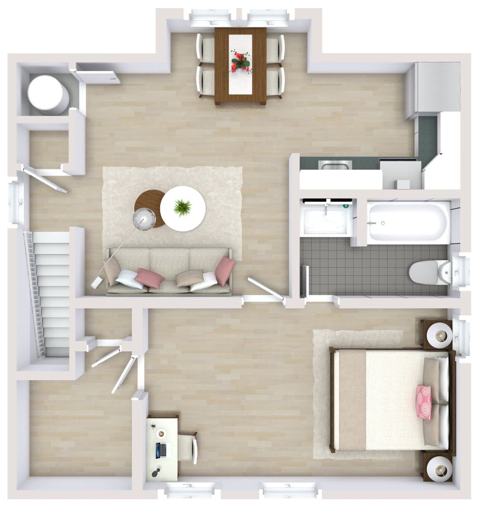 Doppelgarage mit Apartment