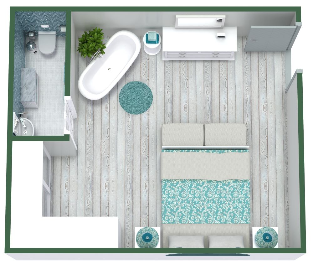 Master Bedroom with Greek Décor Elements