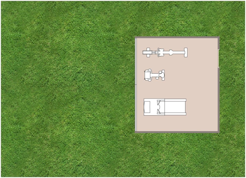 Trainingsbereich im Garten 2D Grundrisse