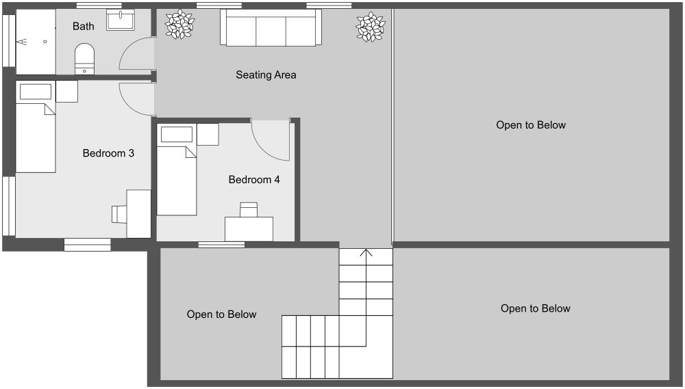 Barndominium House Design 2D Floor Plan