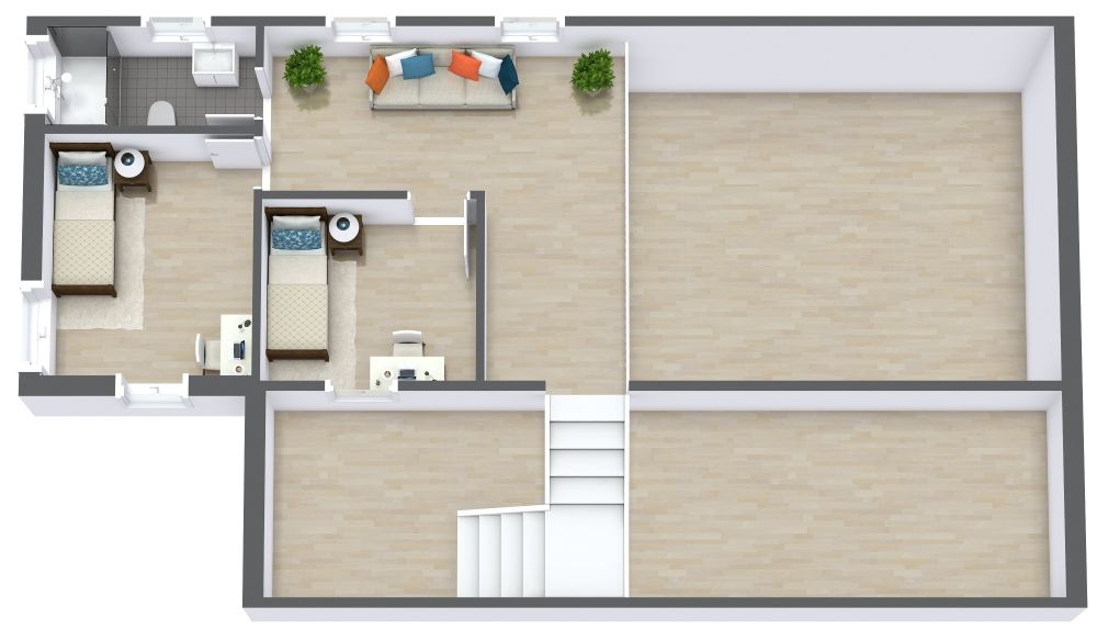 Barndominium House Design 3D Floor Plan