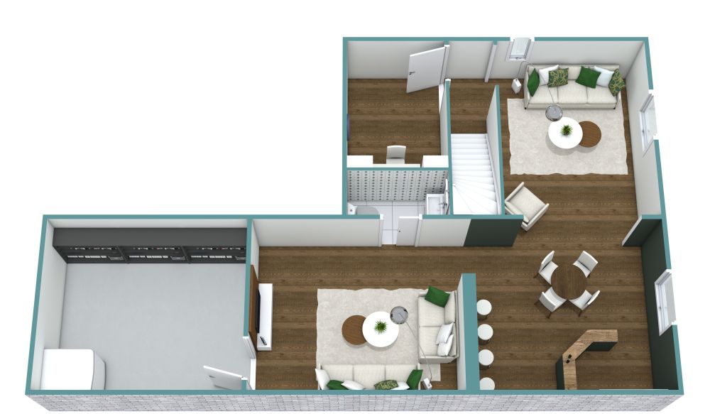 Layout für eine Keller-Bar