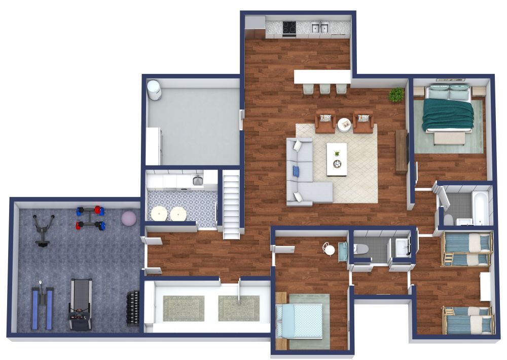 Fertiges Keller-Layout