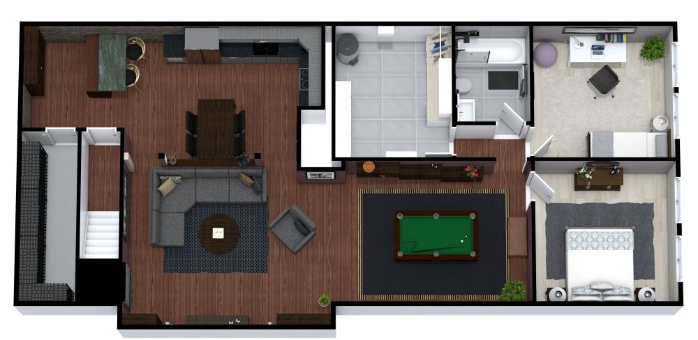 Offenes Keller-Layout
