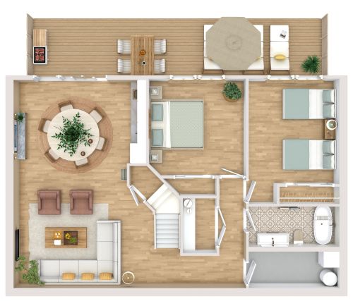 Kellerwohnung Grundriss