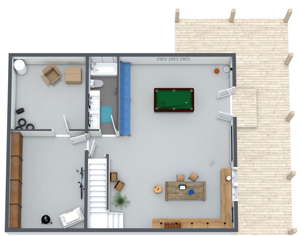 Keller Holzwerkstatt Layout