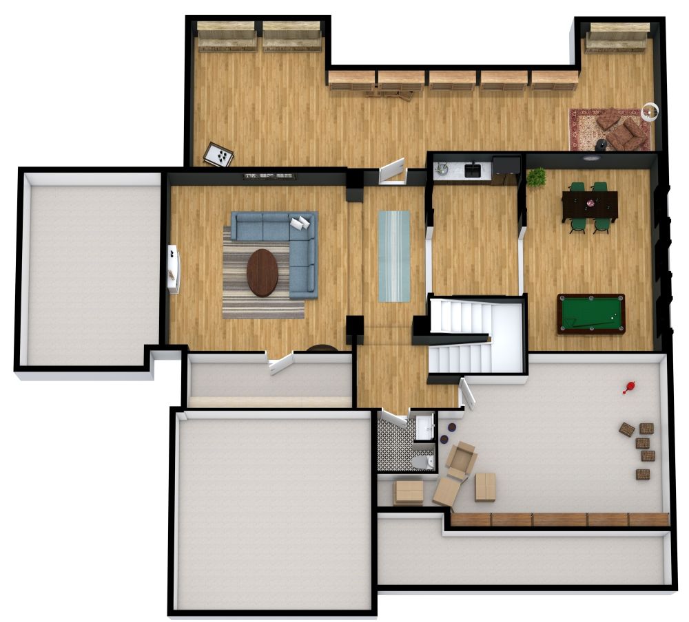 Großes Keller-Layout
