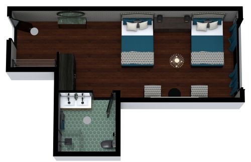 Doppel-Hotelzimmer