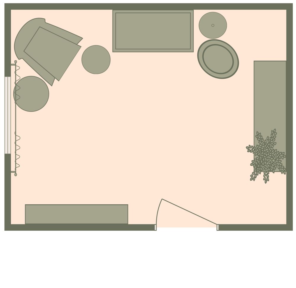 Kinderzimmer-Grundriss 2D Grundrisse