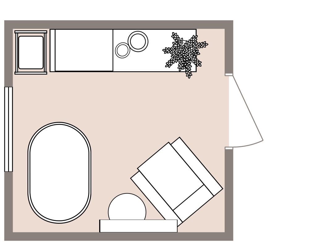 Nursery Design Idea 2D Floor Plan