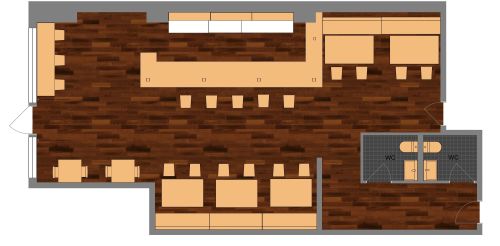 Cocktailbar-Layout