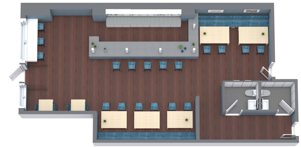 Cocktailbar-Layout
