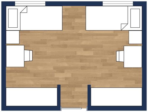Kinderzimmer-Layout