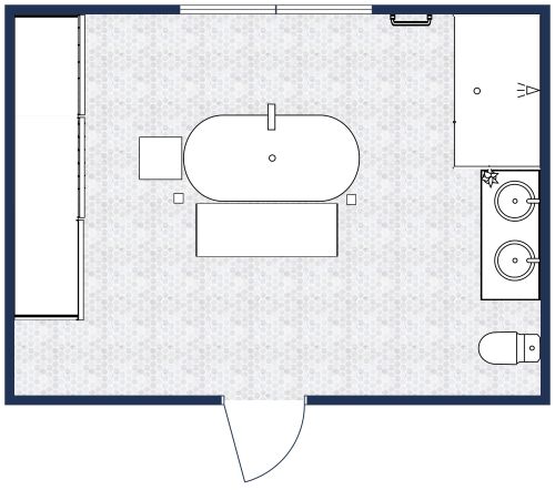 Bathroom with Free-Standing Tub