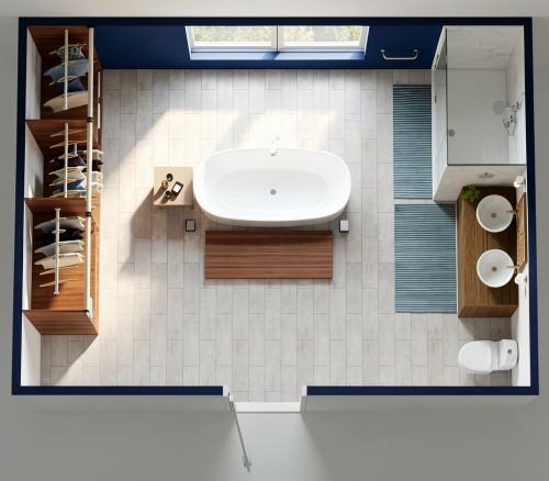 Bathroom with Free-Standing Tub