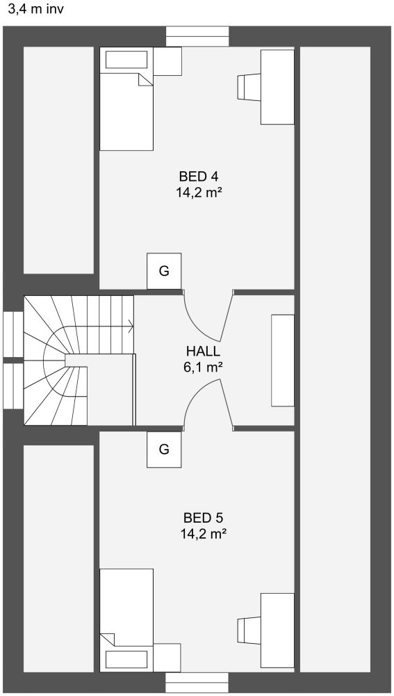 Utsikten 197 First Floor 2D Floor Plan