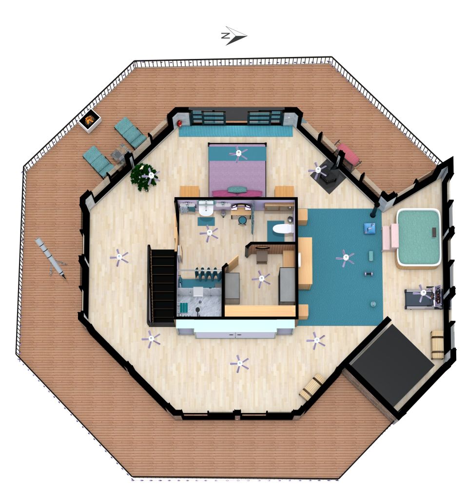 Grundriss für ein Traumhaus 3D Grundrisse