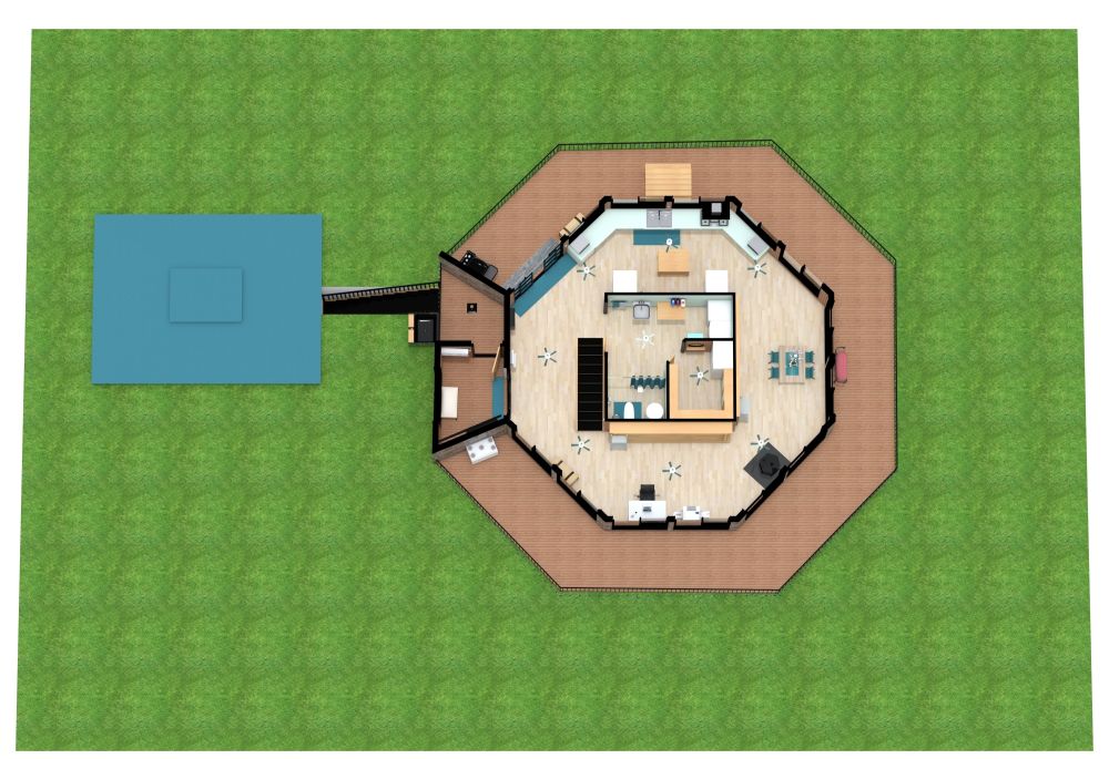 Grundriss für ein Traumhaus