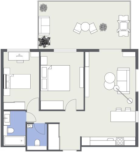 2-Bett-2-Bad-Wohnungsgrundriss