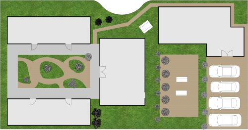 Kommerzieller Landschaftsplan