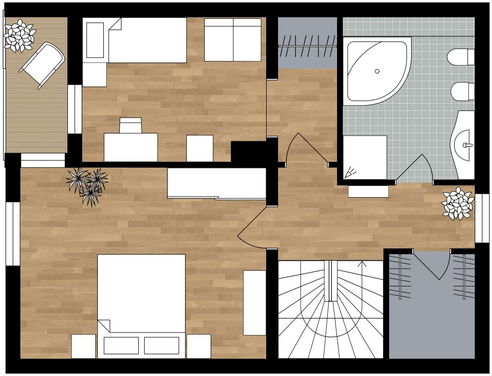 Landschaftsgestaltung für Ihr Zuhause 2D Grundrisse