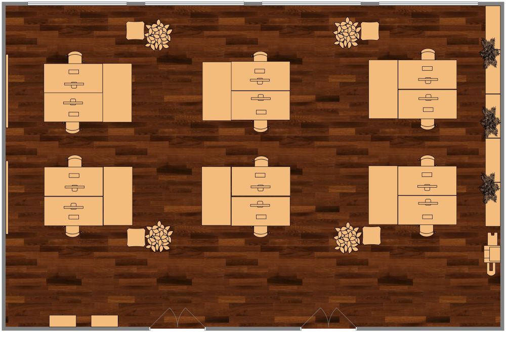 Office Building 2D Floor Plan