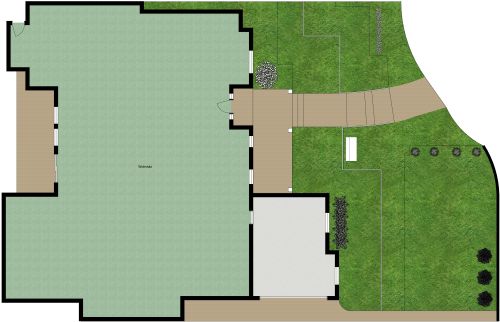 Landschaftsplan für ein Wohngebiet