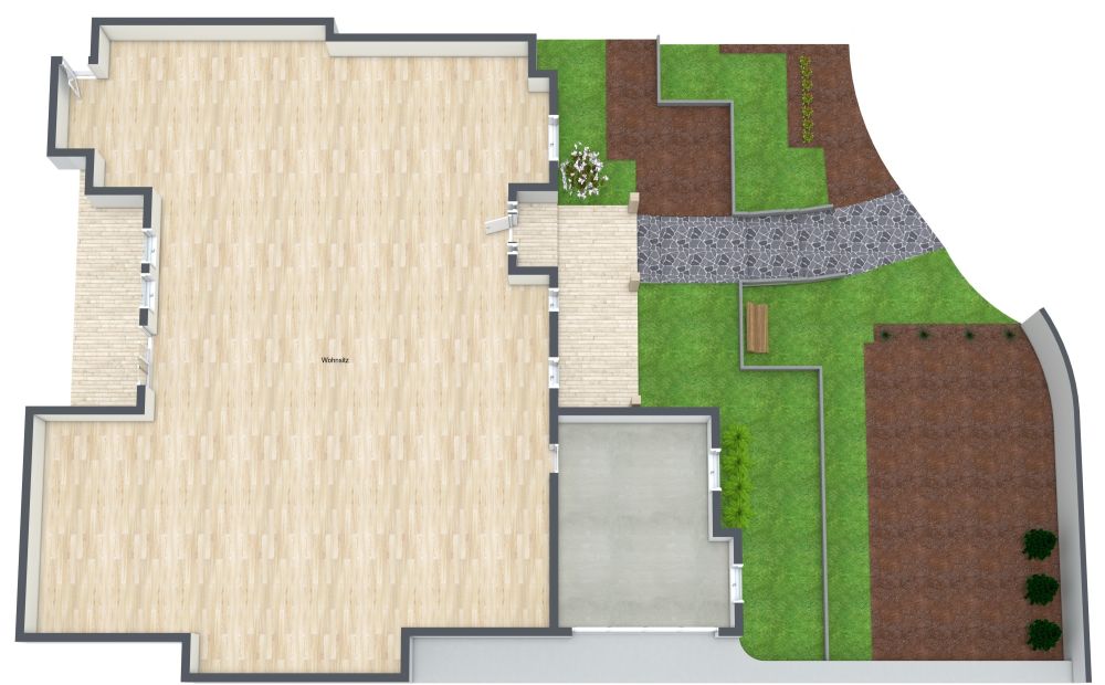 Landschaftsplan für ein Wohngebiet