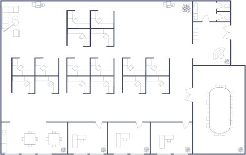 Zellenbüro Layout