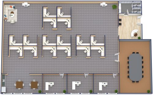Zellenbüro Layout