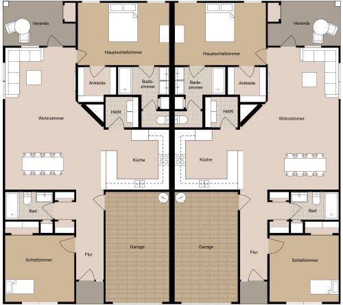 Doppelhaus Design