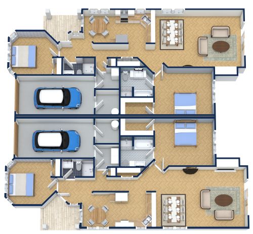 Doppelhaus Layout