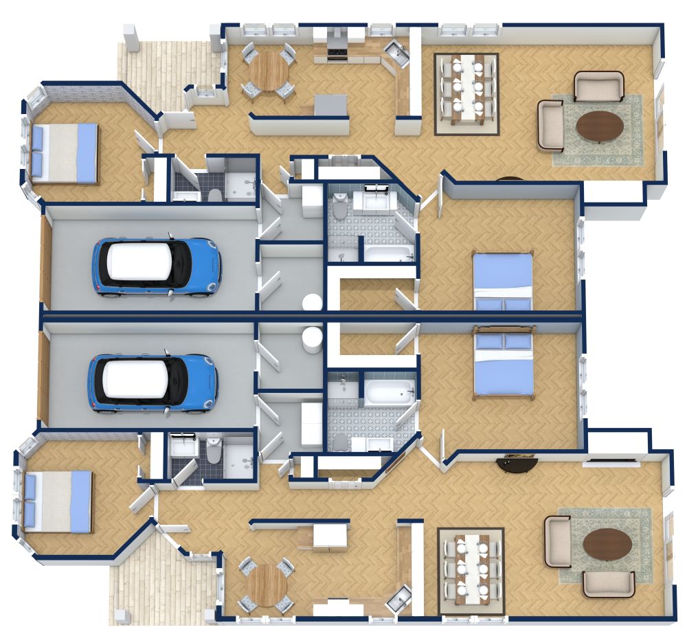 Doppelhaus Layout