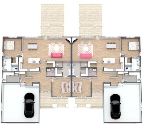 Duplex-Haus Design