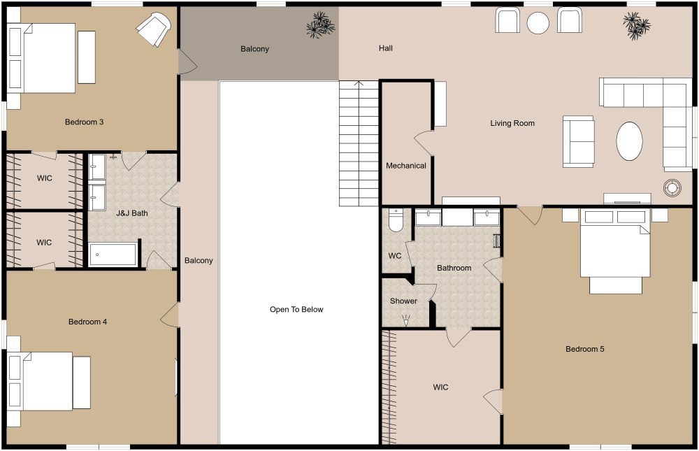 Morgan Barndominium House Plan 2D Floor Plan