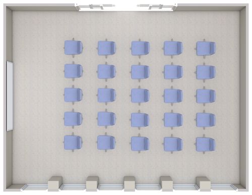 Grundrissentwurf für einen Konferenzraum
