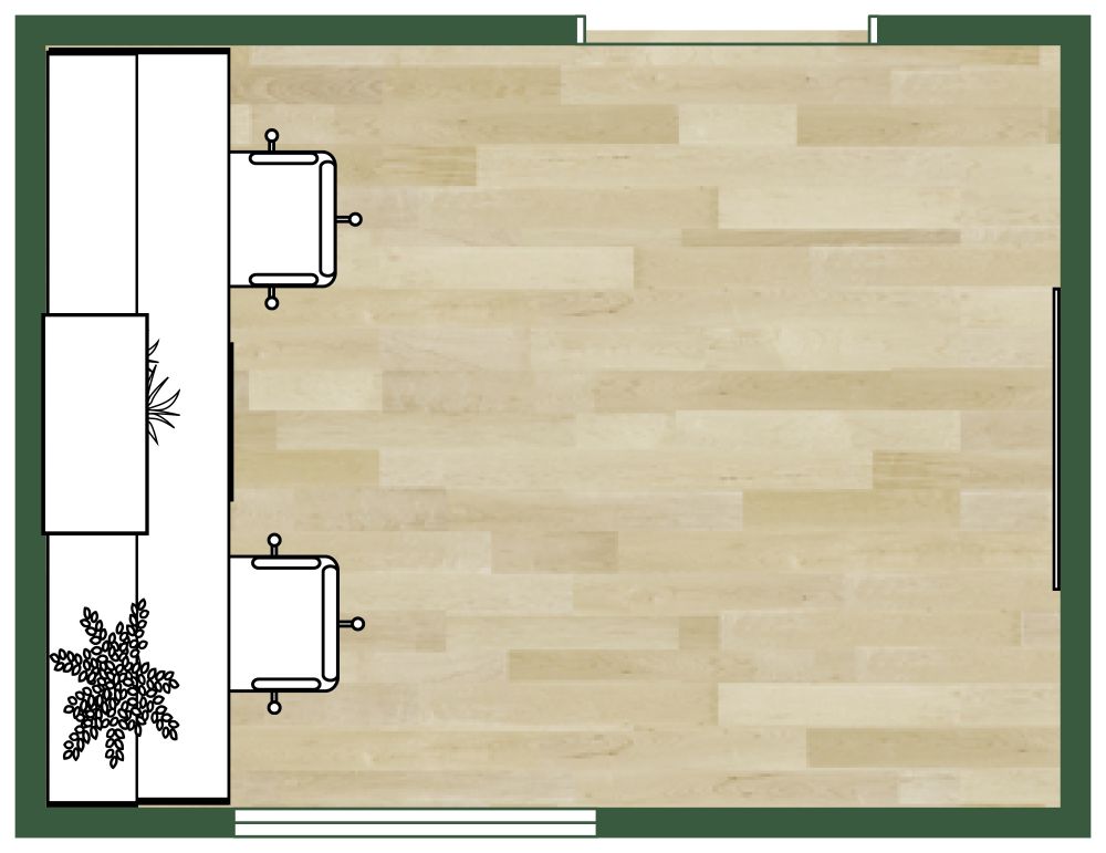 Idee für ein kleines Büro 2D Grundrisse