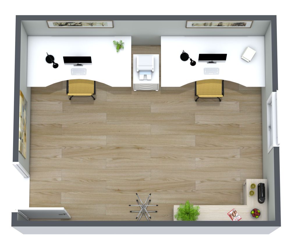 Helles Büro für zwei Personen