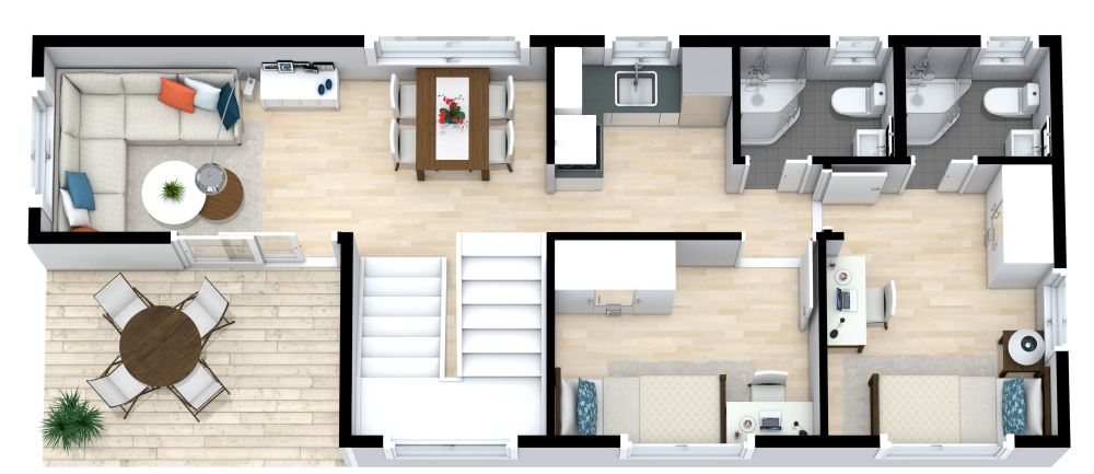 2 Story Container Home for Students