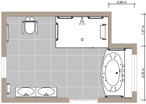Senioren-Badezimmer