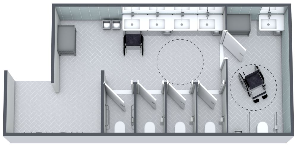 Women's ADA Bathroom