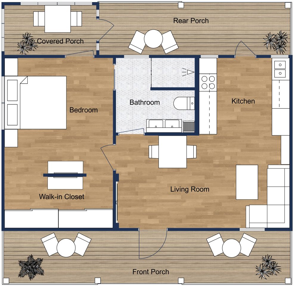 Floor Plan 600 Square Feet 2D Floor Plan