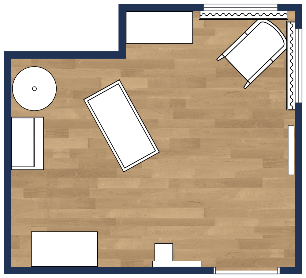 Nursery Room 2D Floor Plan