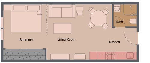 Studio Condo Floor Plan​