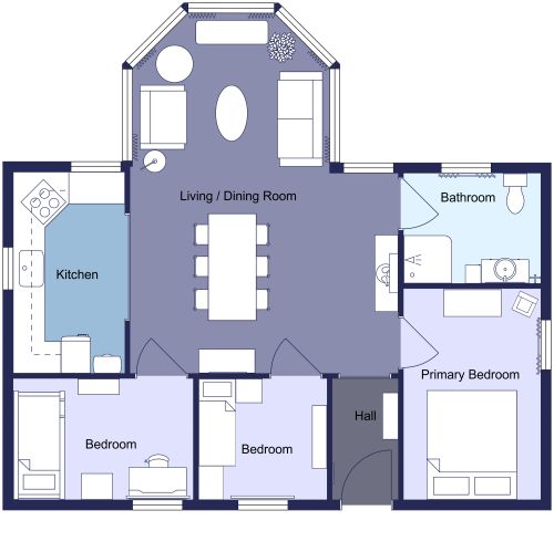 3 Bedroom Cozy Cottage with Sunroom