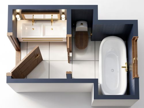 Beautiful Mid-Century Modern 3/4 Bath