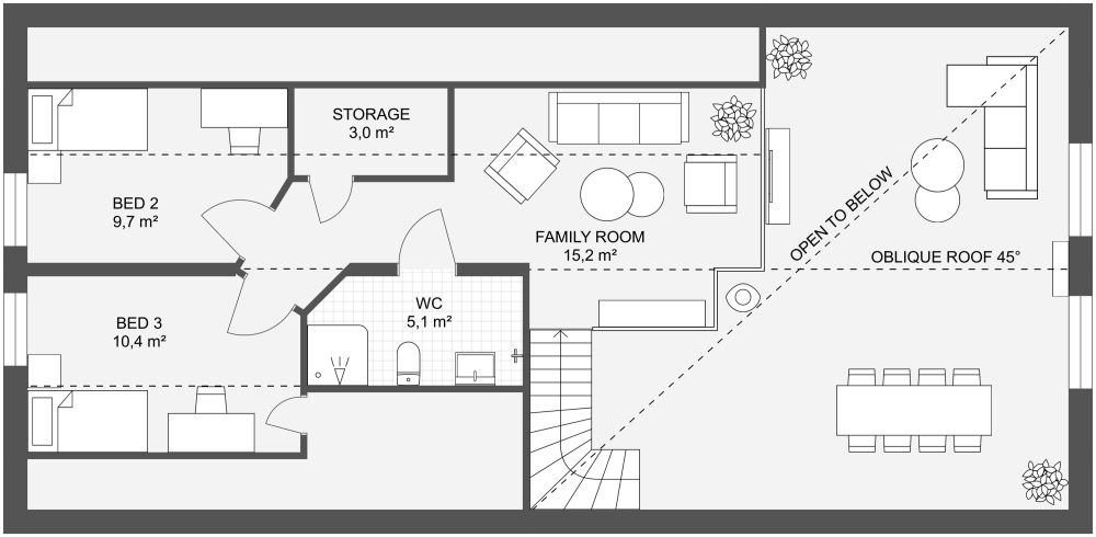 Klippan 159 First Floor 2D Floor Plan