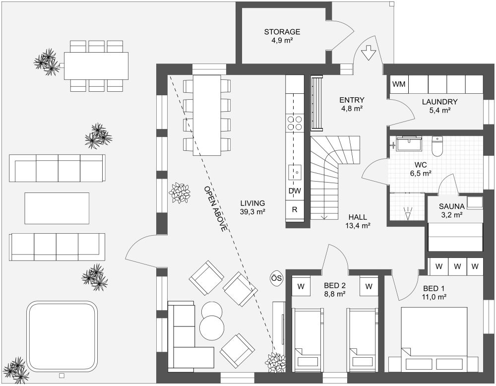 Harmoni 124 2D Floor Plan Ground Floor