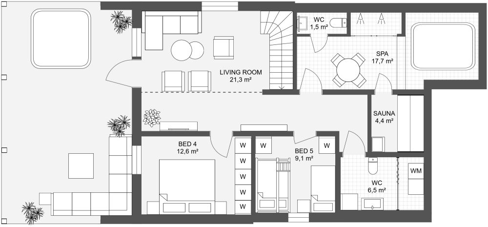 Harmoni 157 3D Floor Plan Ground Floor